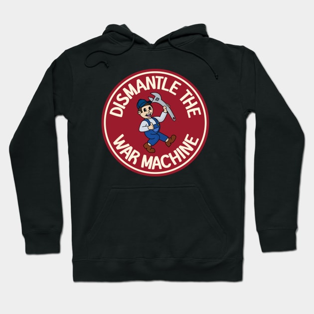 Dismantle The War Machine Hoodie by Football from the Left